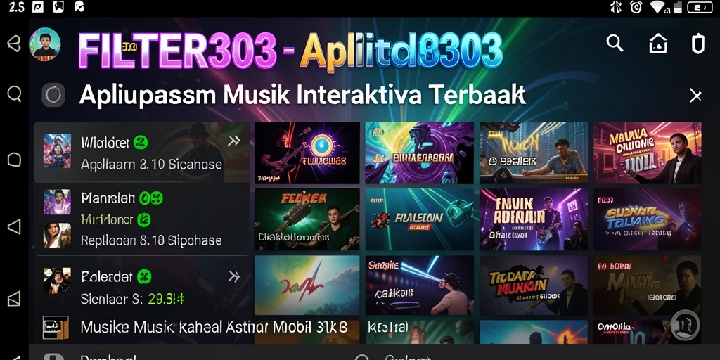 Tampilan gameplay FILTER303 dengan pengalaman musik yang seru