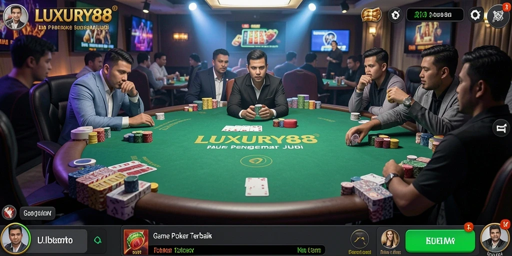 Screenshot gameplay poker yang seru dan menarik di LUXURY88.