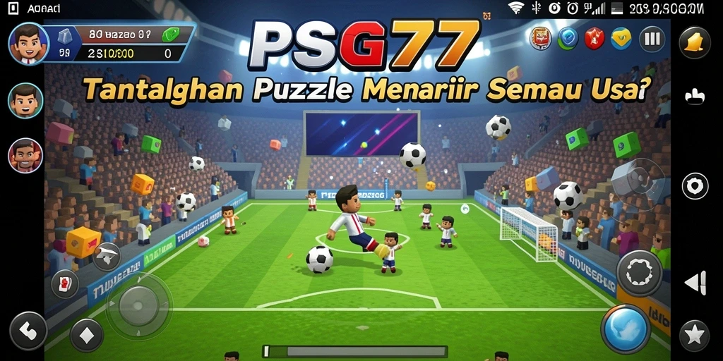 Tampilan gameplay seru dan menantang dari game Puzzle PSG77.