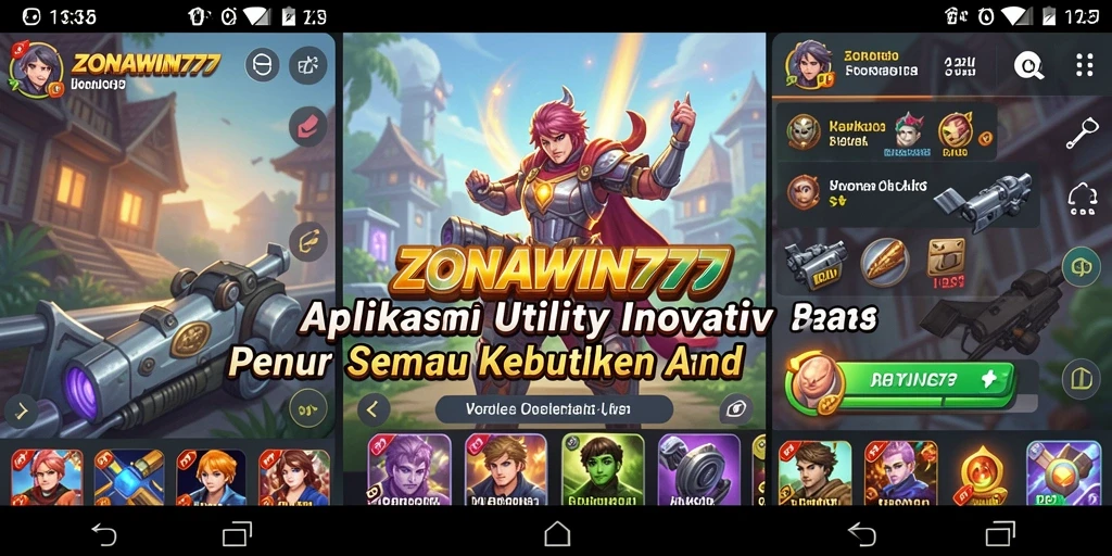 Tampilan antarmuka pengguna ZONAWIN777 yang menarik dan fungsional.